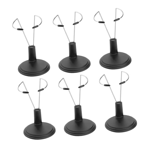 Supvox 6 Stück Stützrahmen für Puppen Mädchen Kleiner Puppenständer Minipuppe Steht Puppenanzeigestand Unterstützung Stehen für Puppen Halter für Ausstellungsständer Schwarz von Supvox