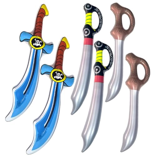 Supvox 6 Stück Teiliges Aufblasbares Piratenschwert PVC Ballon mit Lebhaften Mustern und Totenkopf design Leichtes Party deko Kinderspielzeug für Piratenkostüme und Geburtstagsfeiern Supvox 6 Stück Teiliges Aufblasbares Piratenschwert PVC Ballon mit Lebhaften Mustern und Totenkopf design Leichtes Party deko Kinderspielzeug für Piratenkostüme und Geburtstagsfeiern von Supvox
