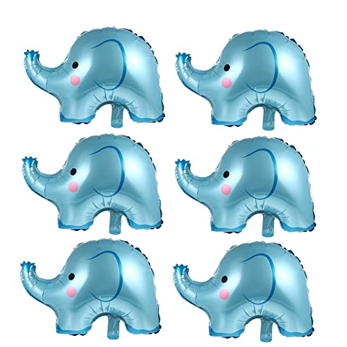 Supvox 6Stücke Teiliges Folienballons Elefant Luftballons Für Babyparty Und Geburtstagsfeiern Dekoration Für Themenpartys Und Festivals Hochwertige Wiederverwendbare Ballons von Supvox