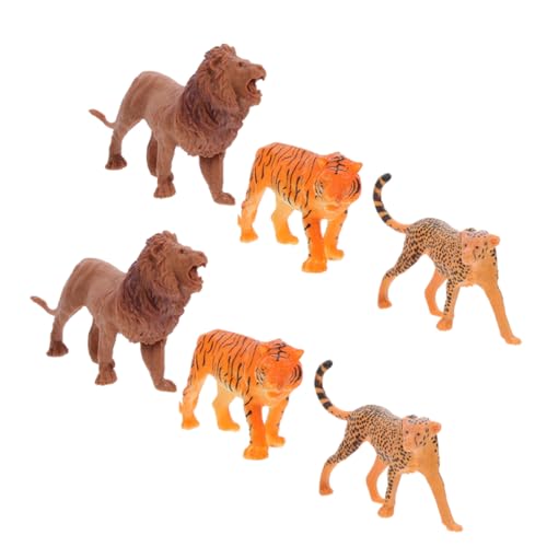 Supvox 6Stücke Tierfiguren Realistische Tiermodelle Für Kuchen Topper Und Tiger Leopard Für Deko Tierfiguren Supvox 6Stücke Tierfiguren Realistische Tiermodelle Für Kuchen Topper Und Tiger Leopard Für Deko Tierfiguren von Supvox