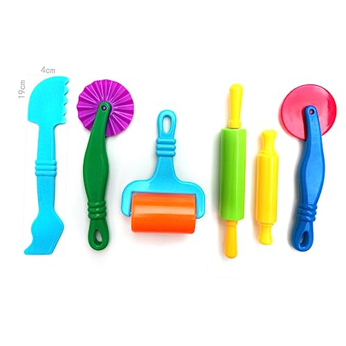 Supvox 7 Stück Teiliges Knetwerkzeug aus Kunststoff Handlicher DIY Clay Roller für Fördert Kreativität Feinmotorik und Spielerisches Lernen Geeignet für Modelliermasse Zufällige Farbe Supvox 7 Stück Teiliges Knetwerkzeug aus Kunststoff Handlicher DIY Clay Roller für Fördert Kreativität Feinmotorik und Spielerisches Lernen Geeignet für Modelliermasse Zufällige Farbe von Supvox