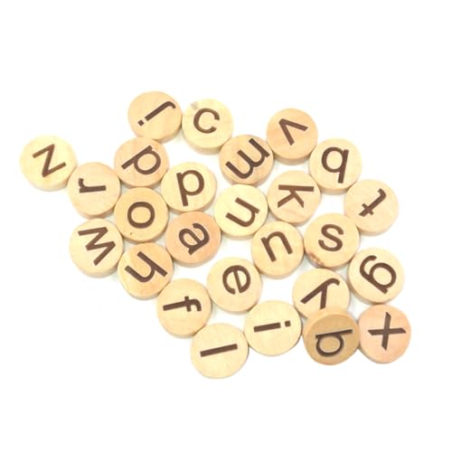 Supvox 78Stücke Holzbuchstaben Rundscheiben Alphabet Dekorative Buchstabenscheiben für DIY Bastelbedarf Hölzerne Briefscheiben Pädagogisches für und Sicher Supvox 78Stücke Holzbuchstaben Rundscheiben Alphabet Dekorative Buchstabenscheiben für DIY Bastelbedarf Hölzerne Briefscheiben Pädagogisches für und Sicher von Supvox