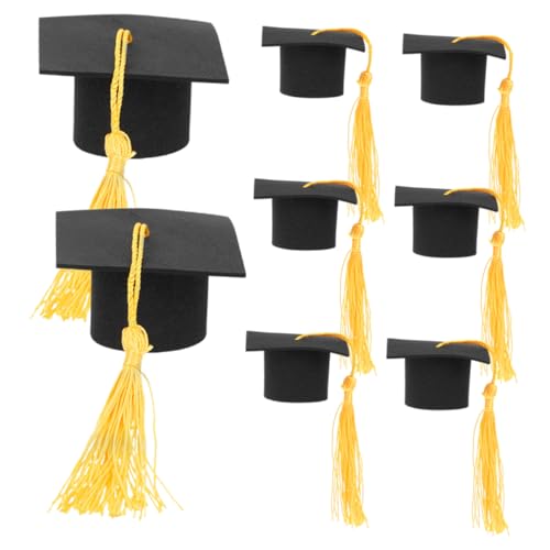Supvox 8 Stück Kuchendekoration Grad Party Cupcake Topper Kappe Kuchen -Topper kommt eisend abschlussfeier Klasse von 2024 Kuchendekoren Cupcake-Topper zum Abschluss 2024 Papier Yellow Supvox 8 Stück Kuchendekoration Grad Party Cupcake Topper Kappe Kuchen -Topper kommt eisend abschlussfeier Klasse von 2024 Kuchendekoren Cupcake-Topper zum Abschluss 2024 Papier Yellow von Supvox