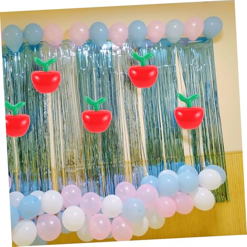 Supvox 8 Stück Teiliges Aufblasbares Apfelballon- Rote Große Früchte Deko Hängende Back-to-school Partydeko Vielseitige Klassenzimmer Geburtstagsfeier-dekoration von Supvox