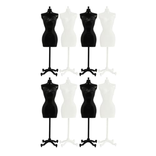 Supvox 8 Stück Teiliges Puppenständer für Kleidung Verstellbare Mannequins Schwarz und Weiß für Kreative Spiel mit Puppenbekleidung Fantasie und Vorstellungskraft Supvox 8 Stück Teiliges Puppenständer für Kleidung Verstellbare Mannequins Schwarz und Weiß für Kreative Spiel mit Puppenbekleidung Fantasie und Vorstellungskraft von Supvox