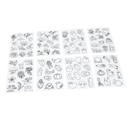 Supvox 8 Stück Wärmeschrumpfblatt Malvorlagen Set bedrucktes Schrumpfmaterial Schrumpffolie Papiermaterial Bastelzubehör zum Schrumpfen Schrumpfmaterial selber Machen bops Weiß Supvox 8 Stück Wärmeschrumpfblatt Malvorlagen Set bedrucktes Schrumpfmaterial Schrumpffolie Papiermaterial Bastelzubehör zum Schrumpfen Schrumpfmaterial selber Machen bops Weiß von Supvox
