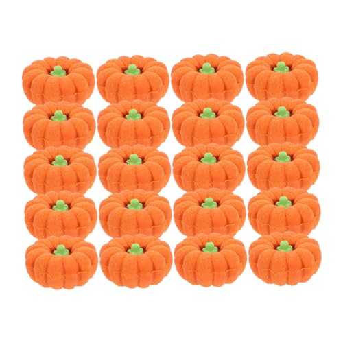 Supvox 80 Stück Halloween Radiergummis Kürbis Mini Radierer für Klassenzimmer Belohnungen Party Geschenke Herbst Partyfüller Orange von Supvox