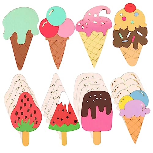 Supvox 80 Stück Holz Eiscreme Formen Kreative Designs Je Dicke Blanko Holzscheiben für DIY Malerei Glatte Kanten Vielseitig Verwendbar für Bastelprojekte und Dekorationen Supvox 80 Stück Holz Eiscreme Formen Kreative Designs Je Dicke Blanko Holzscheiben für DIY Malerei Glatte Kanten Vielseitig Verwendbar für Bastelprojekte und Dekorationen von Supvox
