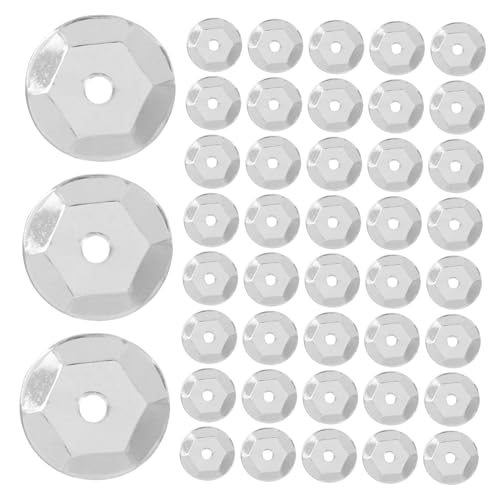 Supvox 800 Stück Runde Metallic Pailletten für Basteln Hochzeitsapplikationen und DIY Projekte Glänzende Widerstandsfähige Sequins Silber für Funkelnde Designs Supvox 800 Stück Runde Metallic Pailletten für Basteln Hochzeitsapplikationen und DIY Projekte Glänzende Widerstandsfähige Sequins Silber für Funkelnde Designs von Supvox