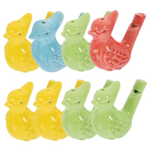 Supvox 8Stücke Keramik Vogelform Pfeifenspielzeuge Für Entzückende Geräuschmacher Für Drinnen Und Draußen Supvox 8Stücke Keramik Vogelform Pfeifenspielzeuge Für Entzückende Geräuschmacher Für Drinnen Und Draußen von Supvox