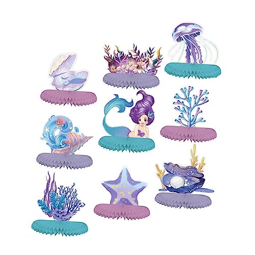 Supvox 9 Stück Mermaid Honeycomb Tischdeko Teiliges Meerjungfrau Mittelstück für Kindergeburtstagsfeiern und Unterwasser Mottopartys Bienenwaben Dekorationen aus Hochwertigem Einfach Supvox 9 Stück Mermaid Honeycomb Tischdeko Teiliges Meerjungfrau Mittelstück für Kindergeburtstagsfeiern und Unterwasser Mottopartys Bienenwaben Dekorationen aus Hochwertigem Einfach von Supvox