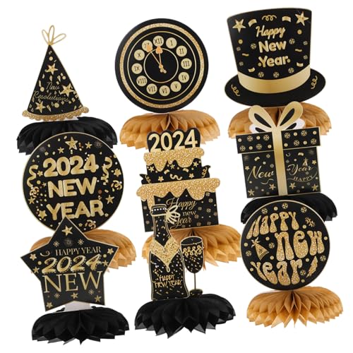 Supvox 9 Stück Teiliges Papier Bienenwabe Kugeln Neujahrsdekoration für Frühlingsfest Tischdeko Vielseitig als Party Accessoire und Foto Requisite Geeignet von Supvox