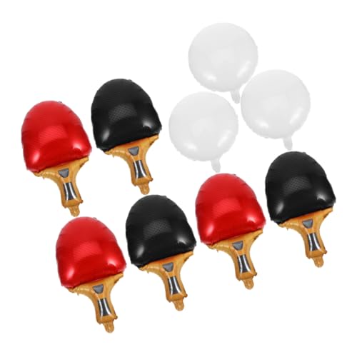 Supvox 9 Stück Teiliges Tischtennis Ballon Sportparty Dekoration mit Roten und Schwarzen Tischtennisschlägern Sowie Weißen Tischtennisball Ballons Leichte Einfach Aufzuhängende Supvox 9 Stück Teiliges Tischtennis Ballon Sportparty Dekoration mit Roten und Schwarzen Tischtennisschlägern Sowie Weißen Tischtennisball Ballons Leichte Einfach Aufzuhängende von Supvox