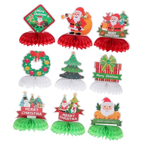 Supvox 9 Stück Wabenornamente Für Den Schreibtisch Weihnachtsfeier Weihnachtsdekoration Tischdekoration Für Den Innenbereich Wiederverwendbar Große Festliche Dekoration Waben von Supvox