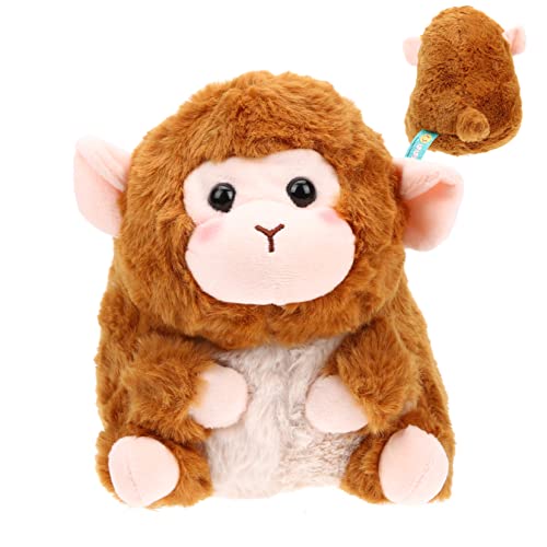 Supvox Affenpuppe Ausgestopftes Ausgestopfter AFFE Stoffmantel Affen Ausgestopfte Tiere Stofftiere Realistisches Affen Ausgestopfte Tier Plüschtiere Tieraffe Braun Plüschstoffe von Supvox