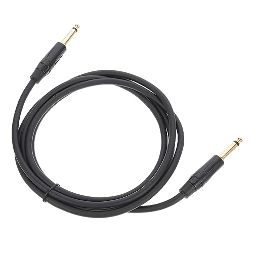 Supvox Audio Kabel Schwarz Langlebiges Gitarren und Mikrofonkabel Flexibles Instrumentenkabel für und Lautsprecher Einsetzbar für Gitarre und Bühne von Supvox