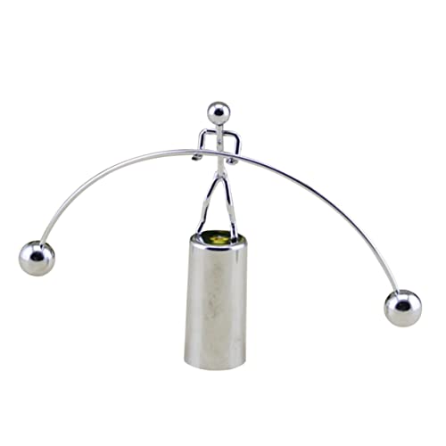 Supvox Ausbalancierte kleine Eisen -Mann -Ornamente kleine Personenverzierung Balance-Ornament drehen Edelstahlanhänger Gleichgewichtsgesetz Dekoration Person Ornamente von Supvox