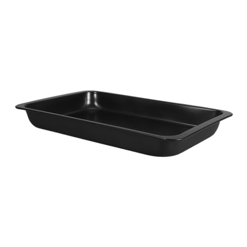 Supvox Backgeschirr Rechteckige Backschale Nicht-Schicht-Ofenplatte Kuchen -Backblech rechteckige Backpfanne mit Nichtschicke Backpfanne mit Ofen Ofenschale Kohlenstoffstahl Schwarz von Supvox