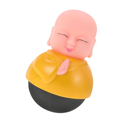 Supvox Becherpuppe Cartoon Becherspielzeug Partygeschenke Schreibtisch Mönchsdekor Mini Becherspielzeug Entzückender Bechermönch Mini Mönchsspielzeug Mönch Wackelspielzeug von Supvox