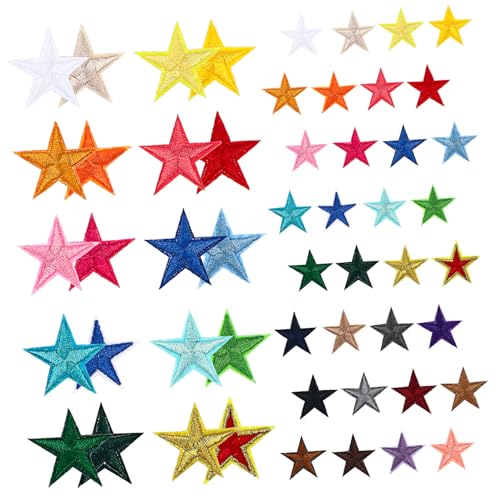 Supvox Bügelflicken Sterne Farben Polyester Aufnäher zum Aufbügeln Vielseitige Applikationen für Kleidung Rucksäcke DIY Dekoration Strapazierfähige Sterne Patches für Textilien Supvox Bügelflicken Sterne Farben Polyester Aufnäher zum Aufbügeln Vielseitige Applikationen für Kleidung Rucksäcke DIY Dekoration Strapazierfähige Sterne Patches für Textilien von Supvox