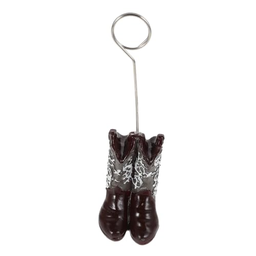 Supvox Cowboystiefel Nachrichtenclip Tischkartenhalter Bilderständer Tischkarten Für Die Tischdekoration Cowboystiefelständer Stiefel Mittelstücke Für Tische Westernstiefel von Supvox