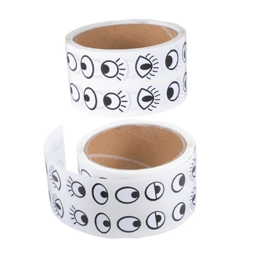 Supvox Craft Sticker Eyes 2 Rollen Lustige Augapfel-Aufkleber Für Jungen Und Mädchen Zum Aufkleben Von Wackelaugen Zum Basteln von Supvox