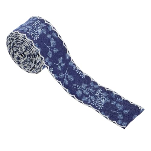 Supvox Denim-band Wellenförmige Fransenbesatz Blaues Jeansband Jeansband. Jeansstoffband Bordüren Und Borten Für Bekleidung Denim-umhängetasche Fransen Für Kleidung Baumwollband Polyester von Supvox