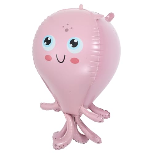 Supvox Dreidimensionaler Oktopus-ballon Dekorationen Party Tentakel Geburtstag Bunt Luftballons Folienballons Oktopus-ballon-requisite Entzückende Oktopus-ballons Aluminiumfolie Rosa von Supvox