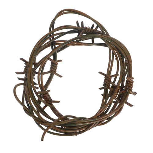 Supvox Fake Barbwire Robuste Plastikkette für Gruselige Partys Western Themen und Geisterhäuser Vielseitige Halloween Dekoration für Kostümpartys von Supvox