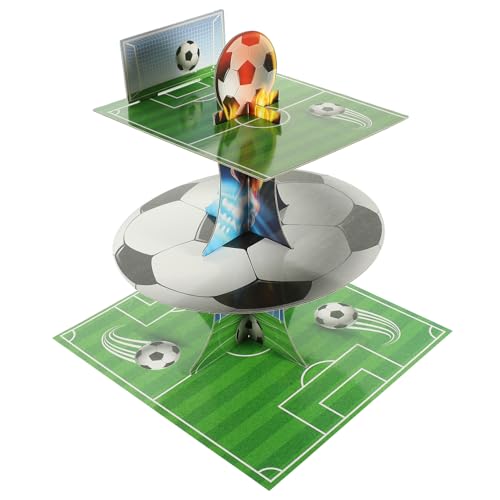 Supvox Fußball Themen Kuchenständer aus Robustem Papier Dreischichtig für Partys Hochzeiten und Geburtstagsfeiern Praktischer und Kreativer Dessert Halter für Kleine Kuchen und Snacks Supvox Fußball Themen Kuchenständer aus Robustem Papier Dreischichtig für Partys Hochzeiten und Geburtstagsfeiern Praktischer und Kreativer Dessert Halter für Kleine Kuchen und Snacks von Supvox
