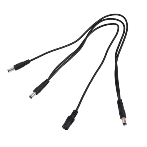 Supvox Gitarre Effektpedal Stromkabel zu Verteilerkabel mit Rauschisolierung Hochleitfähiges Verschleißfestes Kabel für Gitarren Effektgeräte Kompatibel mit Pedalboards Schwarz von Supvox