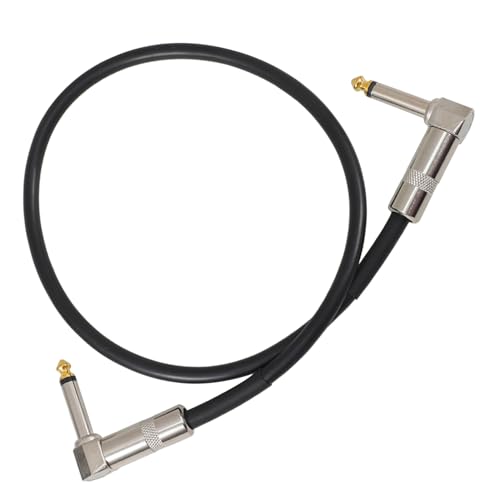 Supvox Gitarren-Audiokabel Basskabel Stromkabel Hochwertiges Audiokabel Schallschutz Kabel Musiker Kabel gitarrenzubehör Gitarrenkabel Gitarrenverstärkerkabel schwarzes PVC-Leder Black von Supvox