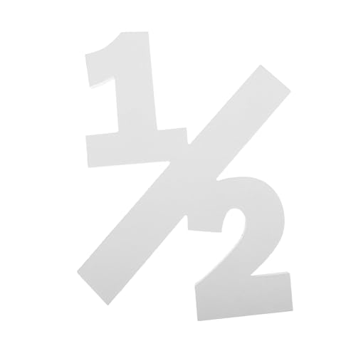 Supvox Halbjährige Foto-Requisiten Kleine Holzzahlen Holzzahlenzeichen Holznummer Bausteine Zahlenblock Aus Holz Junge Geburtstagsdekorationen Geburtstag Holzschild Hölzern Weiß von Supvox