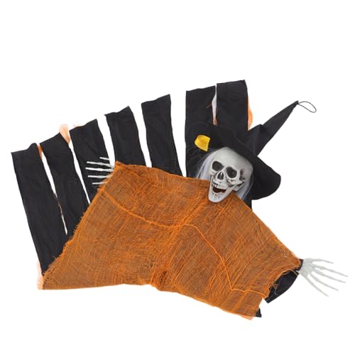 Supvox Halloween-Geist Zum Hängen: Oranger Geist Für Halloween-Dekorationen Im Freien, Vorgarten, Veranda, Terrasse, Gruselige Dekoration von Supvox