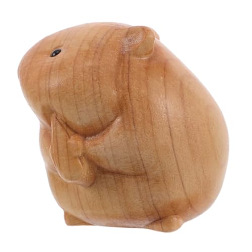 Supvox Hamster Ornamente Holzfiguren Holzschnitzerei Tierornamente Holztierfiguren Exquisite Holztierskulptur Tierholzdekoration Tierholzschnitzerei Supvox Hamster Ornamente Holzfiguren Holzschnitzerei Tierornamente Holztierfiguren Exquisite Holztierskulptur Tierholzdekoration Tierholzschnitzerei von Supvox
