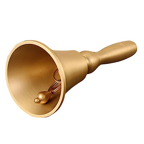 Supvox Handglocke aus Kupfer für Restaurants Vintage Empfangsglocke mit Ergonomischem Griff Lauter für Hochzeiten Weihnachtsfeiern und Serviceanwendungen Langlebig und Rostfrei von Supvox