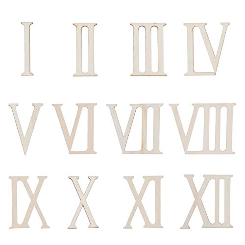 Supvox Holz Zahl Römischen Ziffern 1 bis 12 Holz Scheiben Holz Verzierung für DIY Handwerk Dekoration Anzeigen 7cm 12 stücke Supvox Holz Zahl Römischen Ziffern 1 bis 12 Holz Scheiben Holz Verzierung für DIY Handwerk Dekoration Anzeigen 7cm 12 stücke von Supvox