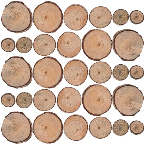Supvox Holzscheiben: 100 Stück 0,39''–1,18'' Holzscheiben zum Basteln für Diy-bastelarbeiten, Hochzeitsmittelstücke, Heimdekoration Supvox Holzscheiben: 100 Stück 0,39''–1,18'' Holzscheiben zum Basteln für Diy-bastelarbeiten, Hochzeitsmittelstücke, Heimdekoration von Supvox