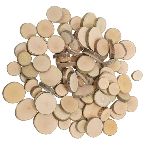 Supvox Holzscheiben: 100 Stück 0,59''–1,18'' Holzscheiben zum Basteln für Diy-bastelarbeiten, Hochzeitsmittelstücke, Heimdekoration Supvox Holzscheiben: 100 Stück 0,59''–1,18'' Holzscheiben zum Basteln für Diy-bastelarbeiten, Hochzeitsmittelstücke, Heimdekoration von Supvox