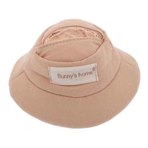 Supvox Kleberpuppenhut kreatives austauschbare Puppenhüte süße Puppenmütze Deko-Mütze für Puppen entzückende hüte dekoratives Puppendekor Puppenzubehör Mini-Hüte Polyester Khaki von Supvox