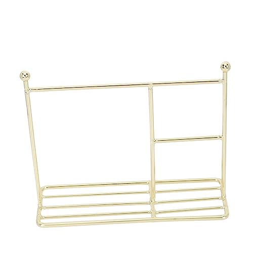 Supvox Kleidung Rack Decor Mini Eisen Kleiderbügel Falten Wäscheständer Gefälschte Wäsche Stehen Puppe Kleidung Lagerung von Supvox