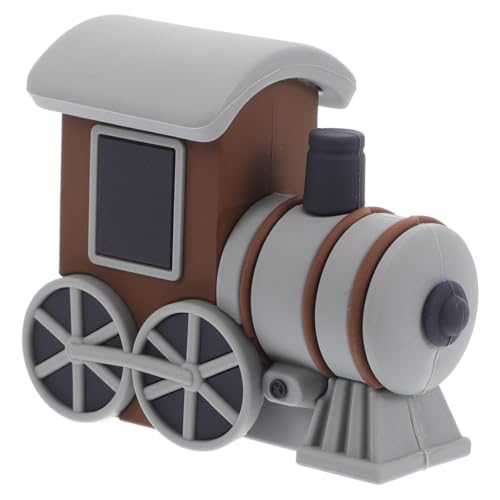 Supvox Kleine Zug-Kuchendekoration Kuchen -Topper für Jungen Spielzeugeisenbahnen für kleinkinder Kindergeburtstag Dekoration Retro-Zug Zug Geburtstag Zug-Party Kieselgel Grey von Supvox