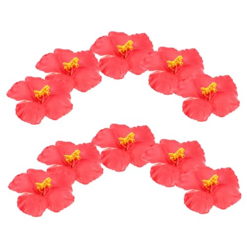 Supvox Künstliche Hibiskusblüten Kunstblumen Zum Basteln Hibiskusblüten Für Draußen Künstliche Tropische Blumen Kunstblumen Hibiskus Hawaiianisch Tischdekoration Partydekoration von Supvox