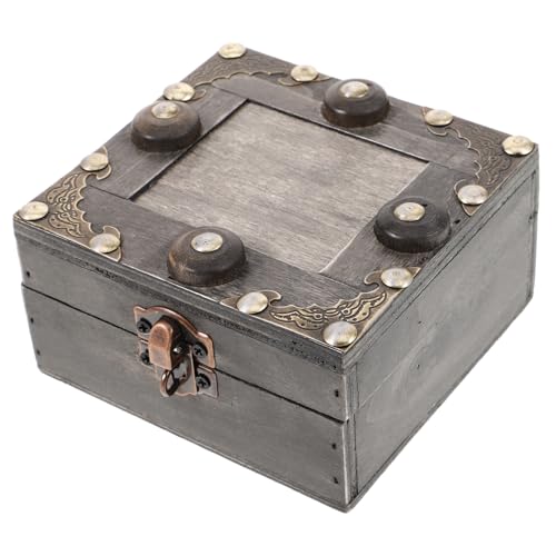 Supvox Leichte Schmuckaufbewahrung Kompakte Schmuckschatulle Organizer Aus Holz Dekorativer Aufbewahrungshalter Vintage-schmucketui Supvox Leichte Schmuckaufbewahrung Kompakte Schmuckschatulle Organizer Aus Holz Dekorativer Aufbewahrungshalter Vintage-schmucketui von Supvox