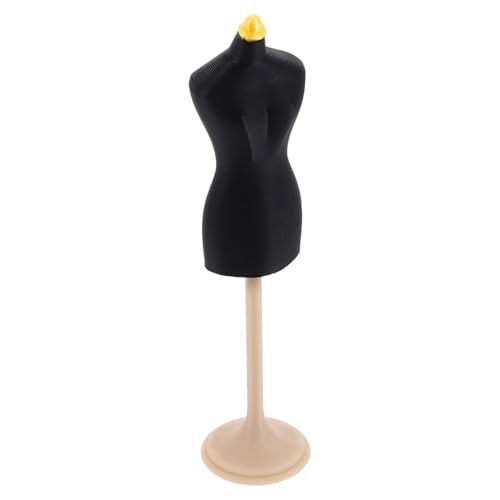 Supvox Mini Puppenständer Schwarz Vielseitiger Kleiderbügel für Kinderbekleidung Schmuck und Bastelarbeiten Elegante Präsentation für Designmaterialien und Accessoires von Supvox