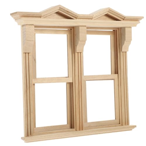 Supvox Miniatur Holzfenster Modell DIY Puppenhaus Zubehör Blanko Fensterrahmen zum Bemalen Leichte Mini Dekoration für Puppenhäuser und Mikrolandschaften Kreatives für Bastler Supvox Miniatur Holzfenster Modell DIY Puppenhaus Zubehör Blanko Fensterrahmen zum Bemalen Leichte Mini Dekoration für Puppenhäuser und Mikrolandschaften Kreatives für Bastler von Supvox