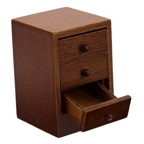 Supvox Miniatur Schlafzimmer Möbel Nachttisch aus Massivem Gummibaum Holz Robustes Puppenhaus Möbel Zubehör mit Feiner Handwerkskunst Dekorativer Mini Kommode für Puppenhaus Schlafzimmer Supvox Miniatur Schlafzimmer Möbel Nachttisch aus Massivem Gummibaum Holz Robustes Puppenhaus Möbel Zubehör mit Feiner Handwerkskunst Dekorativer Mini Kommode für Puppenhaus Schlafzimmer von Supvox