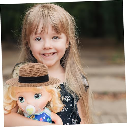 Supvox Miniatur Strohhut Puppenhut Handgewebt Khakifarben Langlebig Hautfreundlich für DIY Bastelbedarf Puppendekoration Mikro Landschaften und Fotorequisiten Supvox Miniatur Strohhut Puppenhut Handgewebt Khakifarben Langlebig Hautfreundlich für DIY Bastelbedarf Puppendekoration Mikro Landschaften und Fotorequisiten von Supvox