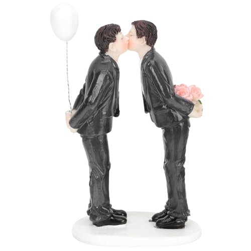 Supvox Moderne Cupcake Topper Figur Aus Resin Dekorative Tortenpaar Figur Für Hochzeit Und Valentinstag Einfache Montage Leicht Und Transportabel von Supvox