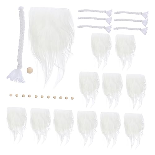 Supvox Pre Cut GNOME Beard Braid Weiß für Gnom Puppen DIY Bastelset mit Kunstfell und Holzperlen Weihnachts und Valentinstag Deko Zubehör Supvox Pre Cut GNOME Beard Braid Weiß für Gnom Puppen DIY Bastelset mit Kunstfell und Holzperlen Weihnachts und Valentinstag Deko Zubehör von Supvox